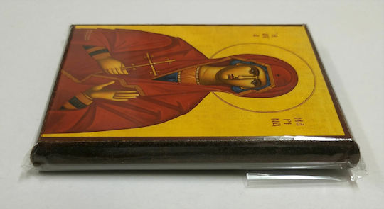 Agia Marina The Great Martyr Wooden Icon Frame Category Paper Krn No 00 Dimensions 6.5cm X 9.5cm Wooden Icon Mdf S&k Byzantine Icons