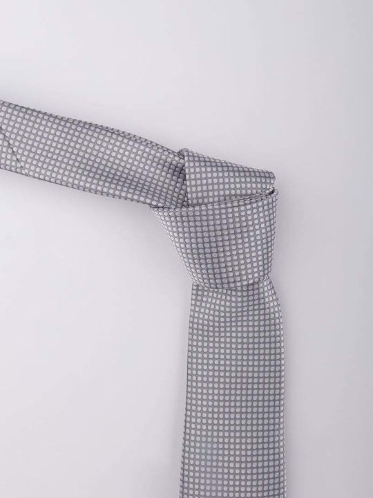 Diego Conte Men's Tie Printed in Silver Color