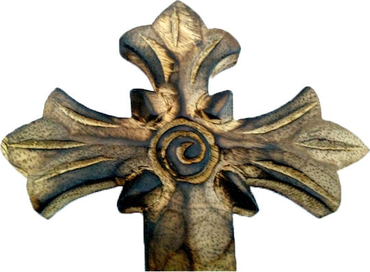 Holzgeschnitzter Kreuz R14 15x10 cm