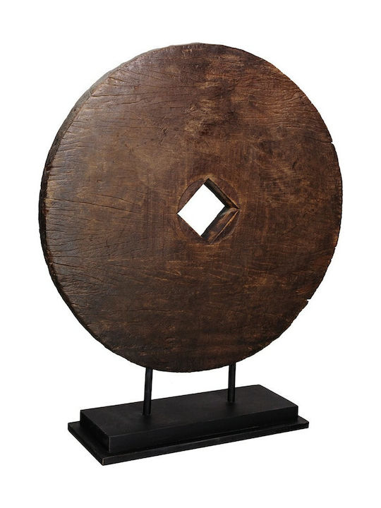 Floor Decor Wheel Wood 82x70x21cm