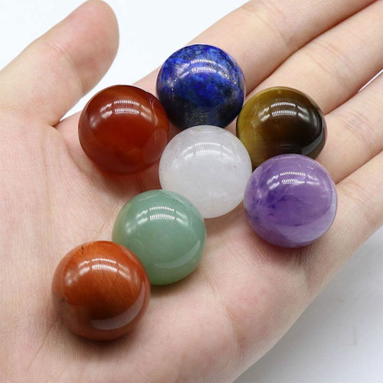 Ημιπολύτιμοι Λίθοι Feng Shui 7 Chakra Σχήμα Σφαίρας