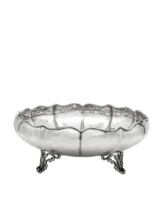 Silbernes Dekoratives Schale 19x19x8cm Mpo00307 Silbernes Dekoratives Schale 19x19x8cm Mpo00307