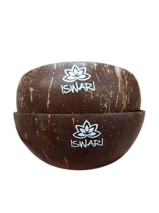 Iswari Eco Handmade Polished Coconut Bowl Handmade Coconut Bowl 600ml