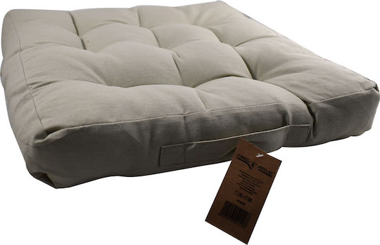 Cushion 45×45x8 Cm Cotton Mattress Polyester Filling Beige Cushion 45×45x8 Cm Cotton Mattress Polyester Filling Beige