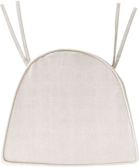 Acacia Springs Garden Chair Cushion Beige Natural 100% Cotton Filling 100% Polyurethane Length 46 X Width 40.5 X Height 6 Cm