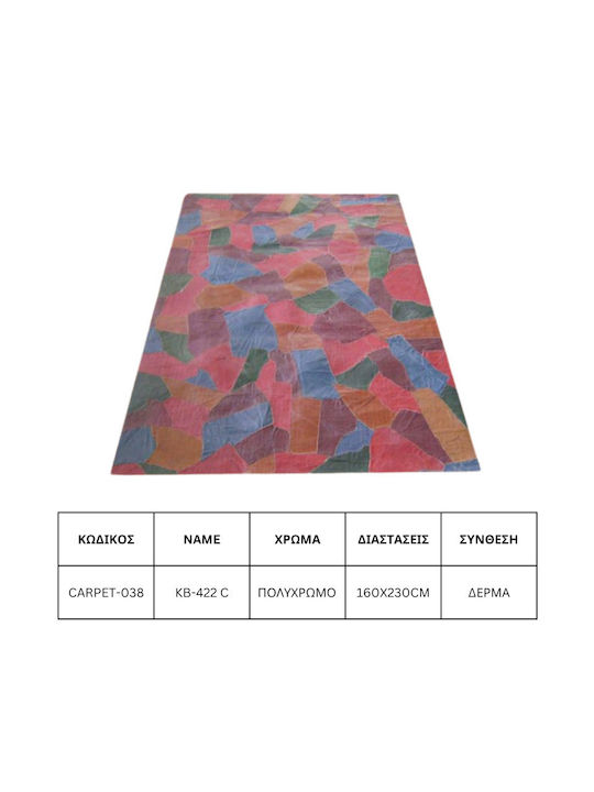 Jgs S.a Covor Living Din Piele Multicolor Kb-422 C Carpet-038 160x230cm