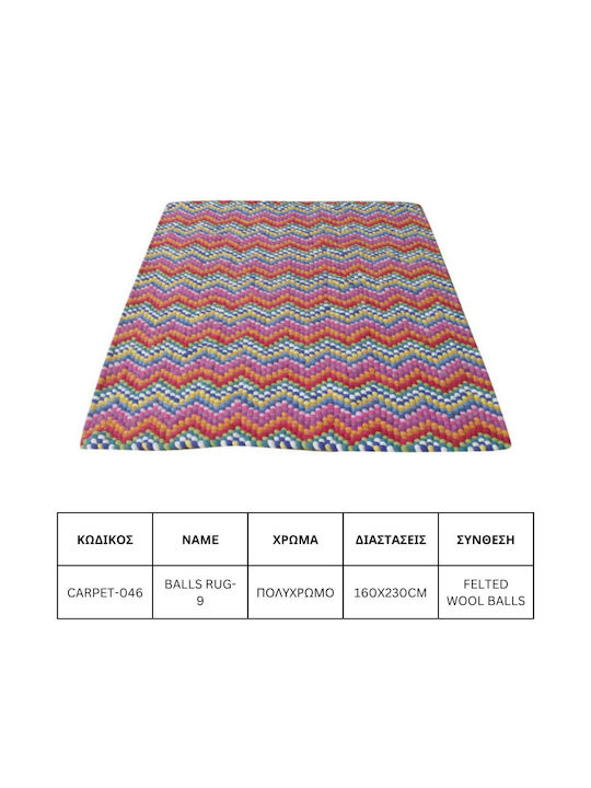 Jgs S.a Covor Living Din Lână Multicolor Balls Rug-9 Carpet-046 160x230cm