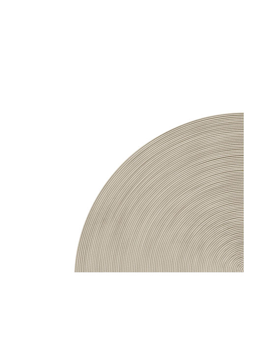 Michelangelo Beige 100% Polypropylene Living Room Rug Diameter Ø200cm Atmosphera