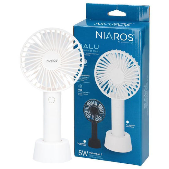Handgeführter USB Ventilator 5W Weiß 596S84