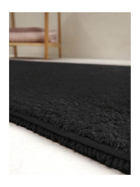 Fieldcrest Πατάκι Μπάνιου Βαμβακερό Ultra Soft Black 69x122εκ.
