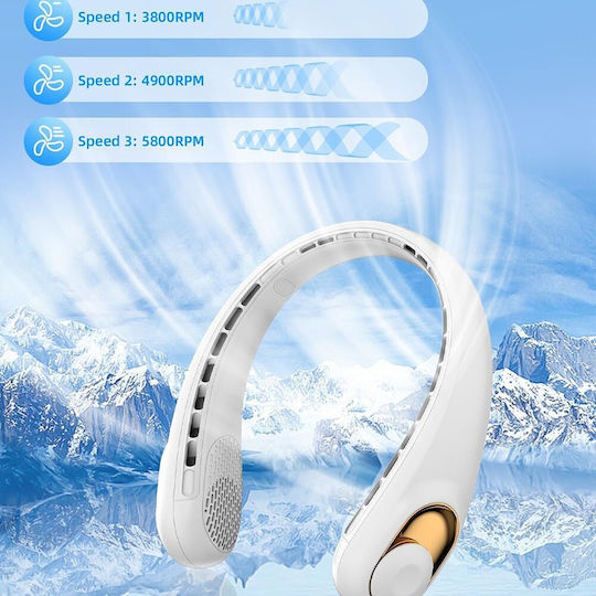Techsuit Ανεμιστηράκι Λαιμού Χωρίς Πτερύγια Μπλε