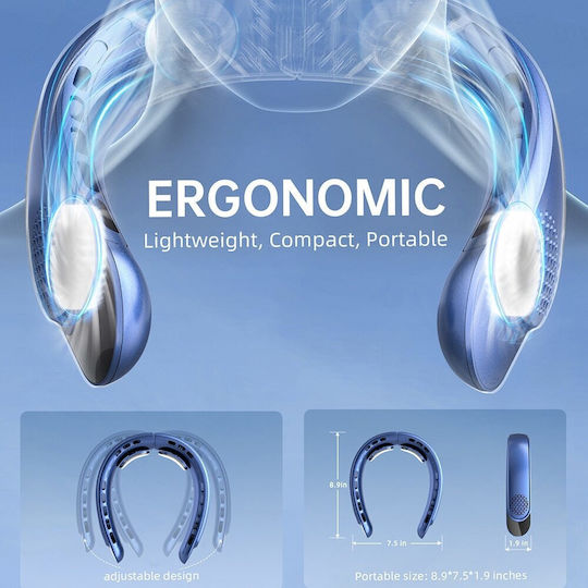 Techsuit Ανεμιστηράκι Λαιμού Χωρίς Πτερύγια 8W Λευκό