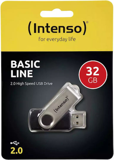 Intenso Basic Line 32GB USB 2.0 Stick Κίτρινο