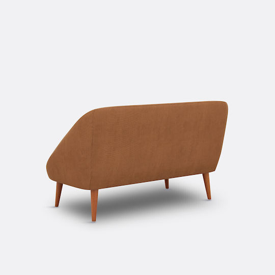 Doppelsitzer Sofa Samt Orange 130x80x80cm