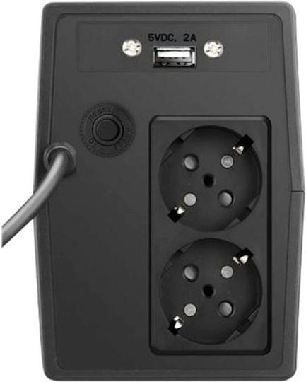 Online Usv-Systeme Yunto Smile 400 UPS Line-Interactive 400VA 240W with 2 Schuko Power Plugs