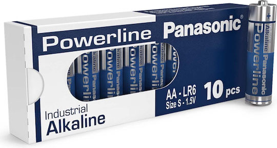 Panasonic Powerline Алкални Батерии AA 1.5V 10бр