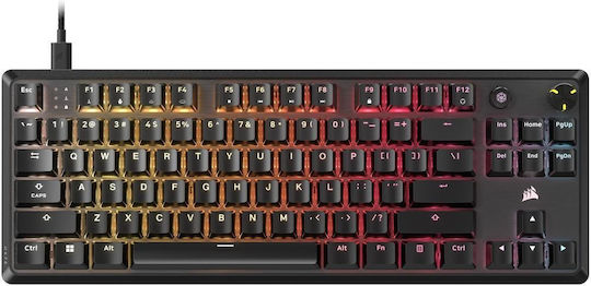 Corsair K70 Core TKL Gaming Mechanical Keyboard Tenkeyless with Corsair MLX Red switches and RGB lighting (English US)