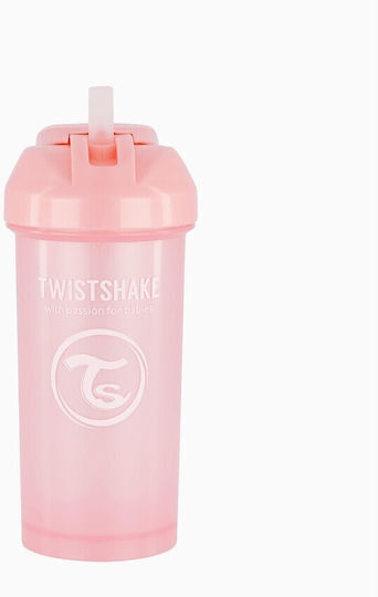 Twistshake Παιδικό Ποτηράκι από Σιλικόνη Ροζ 360ml για 6m+