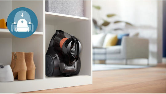 Philips 1000 Series Staubsauger 800W Beutellos 1.3Es Schwarz