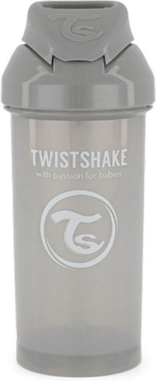 Twistshake Baby Cup Straw Cup made of Plastic Gray 360ml for 6m+m+