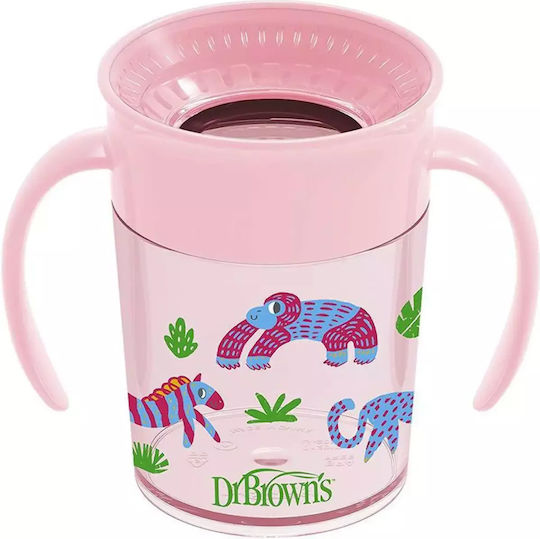 Dr. Brown's Baby Cup made of Plastic Pink 200ml for 6m+m+