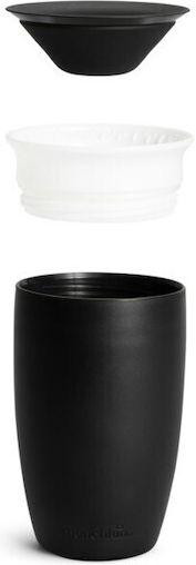 Munchkin Παιδικό Ποτηράκι Miracle 360 Sippy Cup από Πλαστικό Μαύρο 296ml για 12m+