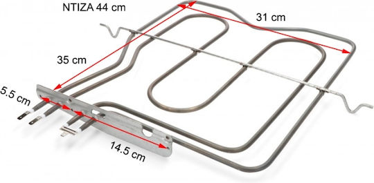 C00016054 Element De Încălzire Superior De Schimb Pentru Cuptor Compatibil Cu Indesit / Ariston