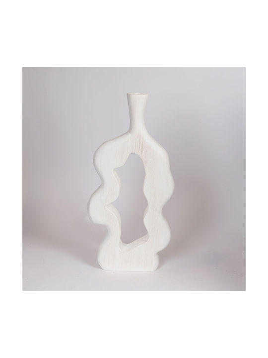 Decorative Vase White 21x6x45cm
