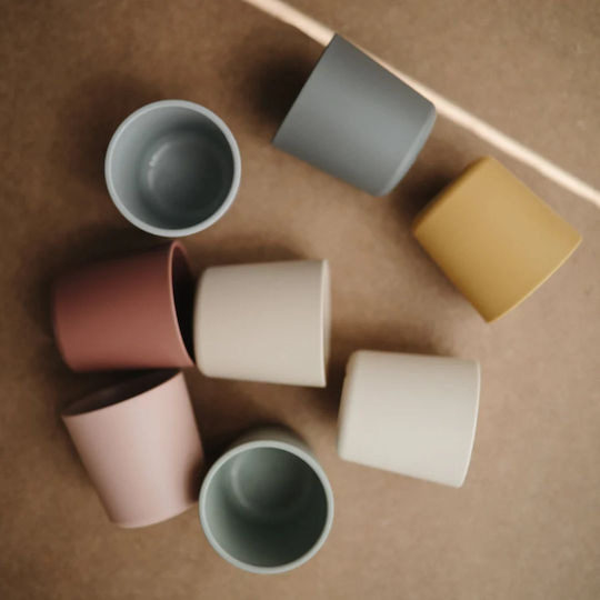 Mushie Baby Cups made of Plastic Beige 2pcs for 24m+m+