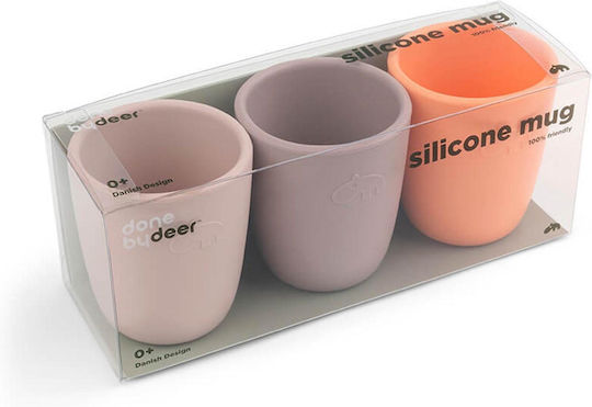Done by Deer Baby Cups made of Silicone Multicolour 3pcs