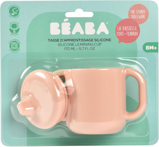 Beaba Παιδικό Ποτηράκι από Σιλικόνη Ροζ 170ml για 8m+