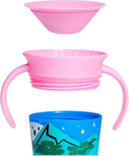 Munchkin Toddler Cups Miracle 360° Wildlove Sippy Cup Plastic Tiger-Rhin 2 Pieces 177ml For 6m+