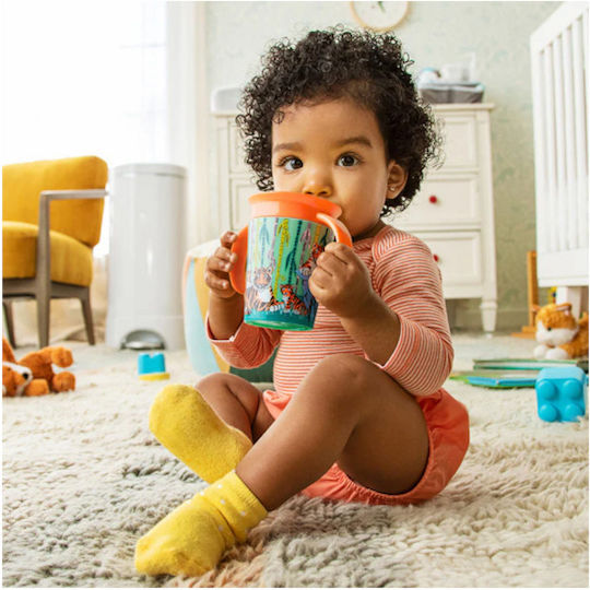 Munchkin Toddler Cups Miracle 360° Wildlove Sippy Cup Plastic Tiger-Rhin 2 Pieces 177ml For 6m+