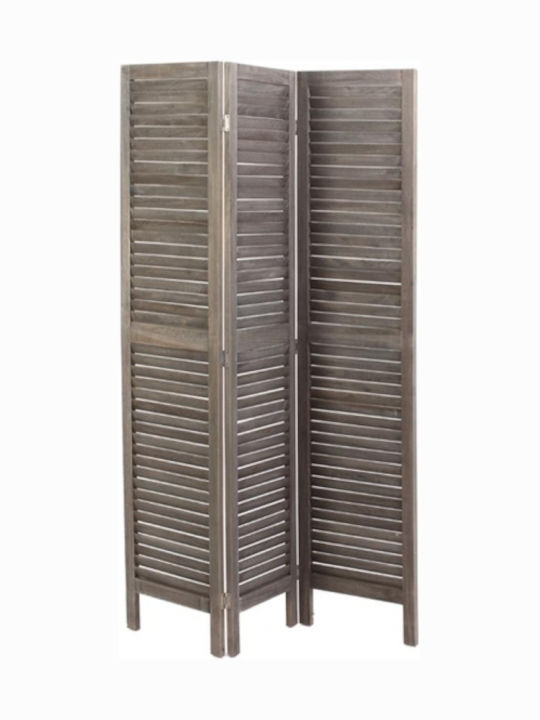 Atmosphera Διακοσμητικό Παραβάν Ξύλινο με 3 Φύλλα 122x170cm
