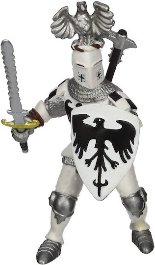 Papo Cavaler Alb Cu Stema 9.5cm (Diferite Modele)