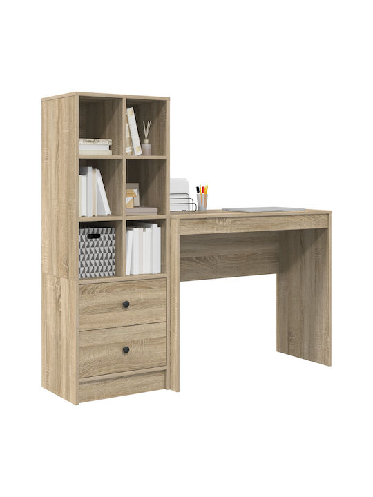 Kids Desk with Library Somona Beech 90x40x76cm