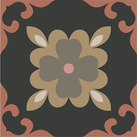 Tile Dahlia Day 15x15 Cm