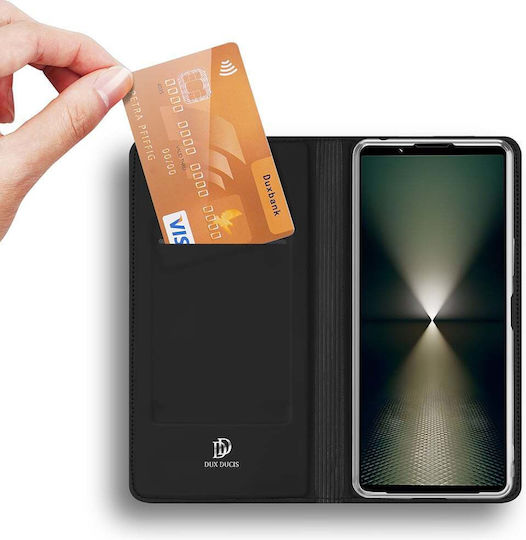 Dux Ducis Skin Pro Umschlag Rückseite Silikon Schwarz (Xperia 1 VII)