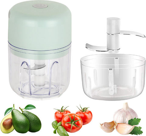 Naxius Mini tocător Multi cu recipient 250ml Alb