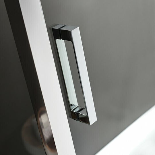 Axis Slider 1+1 Slx 100c-100+1xx3 Duschwand für Dusche mit Schieben Tür 101-104x185cm Sauberes Glas