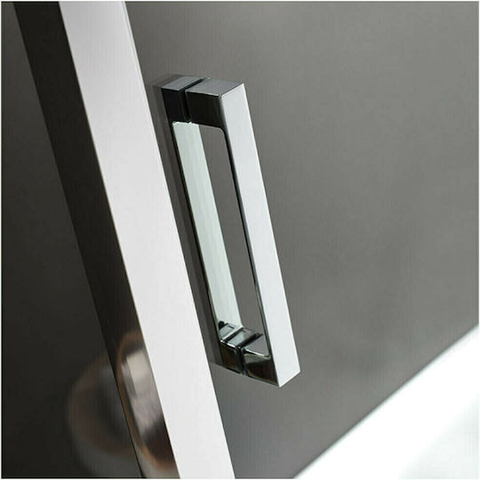 Schiebbare Duschkabine Axis Slider 174-177x185cm Sauberes Glas Chrom