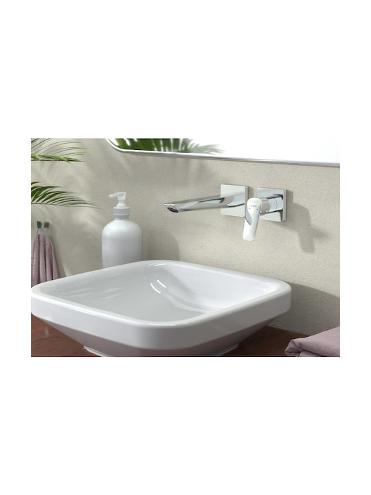 Hansgrohe Logis Μπαταρία Εντοιχισμού Νιπτήρος Χρωμέ