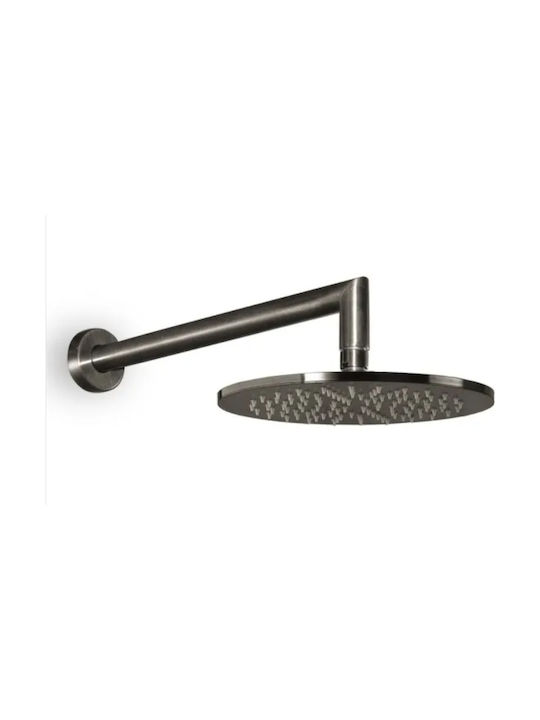 Built-in Set Mixer Wall Head Handshower Armando Vicario Slim 2 Exits Black Brushed