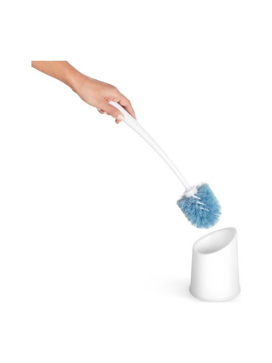 Rayen Plastic White Bathroom Toilet Brush 37.5x11.5cm 1642.01