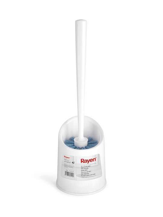 Rayen Plastic White Bathroom Toilet Brush 37.5x11.5cm 1642.01