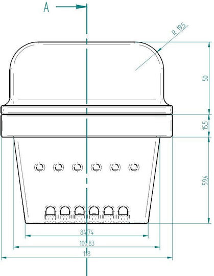 Δοχείο Καύσης Pellet 118x99