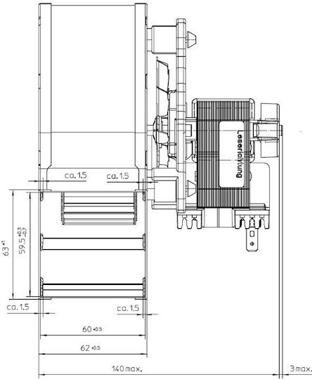 Φυγοκεντρικος Ανεμιστηρας Χωρου Ebm Ροή 140 M³/h