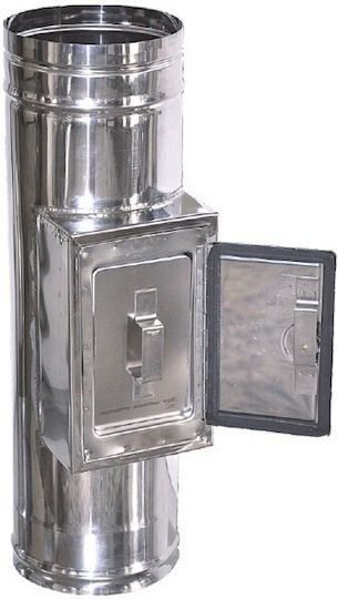 Technometal Chimney Pipe Cleaning Door Single Wall Φ 350 Steel Thickness 0.40 Mm