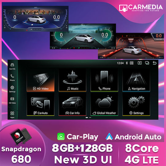 Carmedia Car Audio System for BMW X1 (F48) 2015-2018 (Bluetooth/USB/WiFi/GPS/Apple-Carplay/Android-Auto) with Touch Screen 12.5"