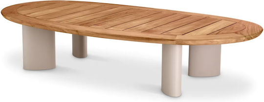 Masa Free Form Lemn Teak Aluminiu Dimensiune 170x85x34cm Eichholtz Masa Free Form Lemn Teak Aluminiu Dimensiune 170x85x34cm Eichholtz